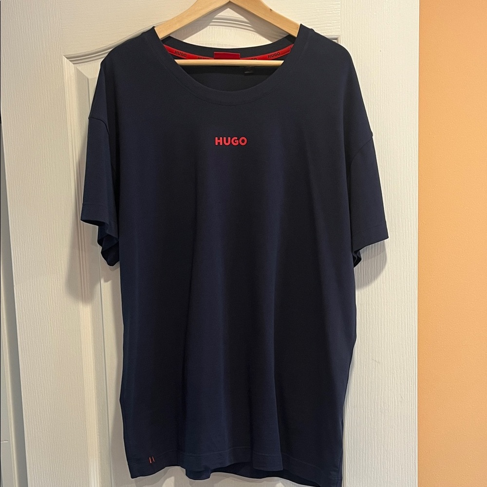 HUGO Dark Blue Short Sleeve Tee